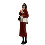 Women Knitwear Autumn and Winter Loose Knit Two-Piece Suit