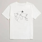 Summer Casual Funny Tumblr Ulzzang Unisex T-Shirt Plane