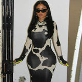 Women Dresses Spring Slim-Fitting Hooded Long Sleeve Dress