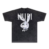Amiri T-Shirt Distressed Retro Short Sleeve T-shirt