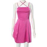 Women Dresses Spring Sexy Suspenders Dress (Bla0420)