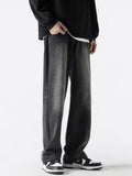 Men Jeans Retro Loose Casual Straight-Leg Pants