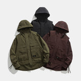 Unisex Jacket Autumn Windproof Hood Coat