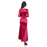 Women Maxi Dress Autumn Winter Sexy Gown Dress