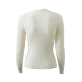 Women Sweater Knitwear off-Shoulder Pullover Slim Bottoming Shirt