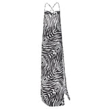 Women Dresses Summer Sexy Dew Split Sling Dress