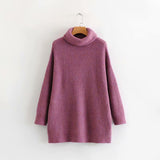 Women Sweater Knitwear Loose Autumn and Winter Turtleneck Sweater Female Casual Sweater