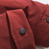 Unisex Winter Cotton Coat Three-Dimensional Multi-Pocket Hooded down Jacket Retro Workwear down Jacket