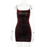 Women Dresses Autumn and Winter Elegant Suspender Skirt Sexy Dress