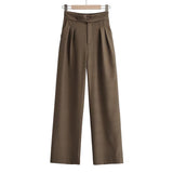 Women Sweatpants Fall Retro Loose Casual Trousers Straight Pants