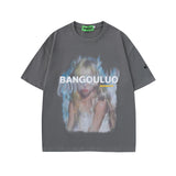 Men T Shirt Black Style Printed Short Sleeve T-shirt Baby Boy and Girl Summer Loose T-shirt