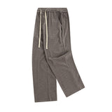 Women Sweatpants Knitted Straight Casual Pants Men and Women Retro Loose Sports Wide Legs Trousers