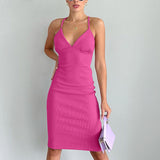 Corset Dress Sexy Deep V-neck Slim Strap Dress