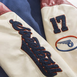 Unisex Winter Cotton Coat Retro Patchwork Three-Dimensional Printed Baseball Uniform Cotton-Padded Coat