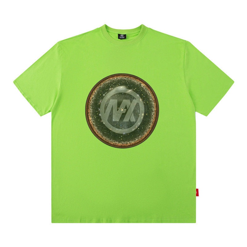 Men T Shirt Hip Hop Casual Short Sleeve T-shirt Loose Half-Sleeved T-shirt