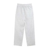 Men Sweatpants Loose Casual Sweatpants Elastic Waist Sports Straight Solid Color Wide Leg Trousers