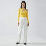 Women Sweater Knitwear Autumn Sexy Halter Shoulder-Baring Sweater