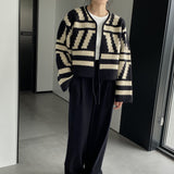 Women Cardigan Sweater Autumn Top Long Sleeve Coat Retro Top 2t3213