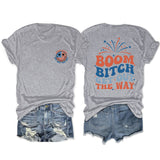 Casual short-sleeved printed fashion women's T-shirt