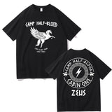 Camp Half Blood Double Sided Printed T-shirts Streetwear Men