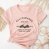 Cotton T Shirt Unisex Tops Ollivanders Wand Shop T-Shirt