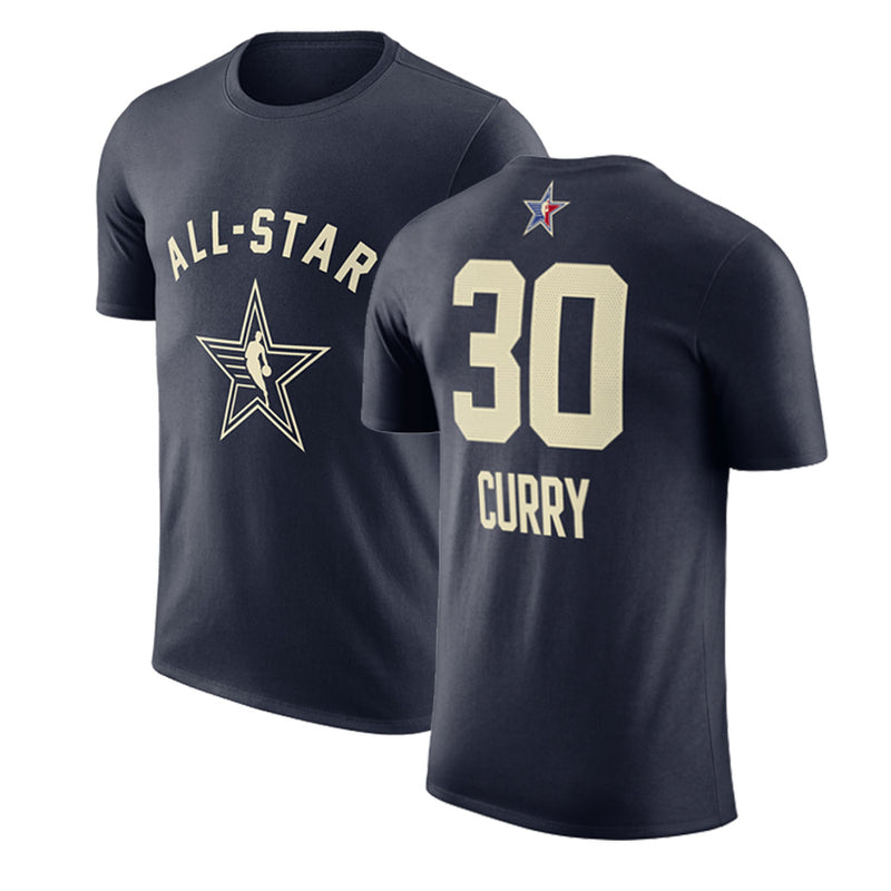 NBA T-Shirts NBA All-Star Basketball Short Sleeve Outdoor Leisure Sports T-Shirt
