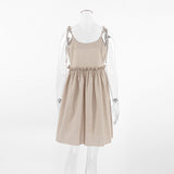 Women Dress Brown Dress Spring/Summer Loose A- line Skirt