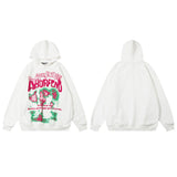 Men Hoodie Cartoon Printed Hoodie Men's Retro Loose Couple Coat