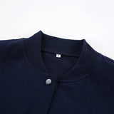 Women Trench Coat Woolen Fall Winter Coat Casual Baseball Uniform