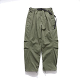 Men Sweatpants Loose Multi-Pocket Pleated Wide Leg Casual Trousers