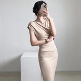 Women Dresses Sleeveless Midi Dress