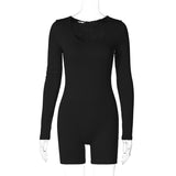 Women Jumpsuit Winter Slim Fit Sports Long Sleeve Jumpsuit