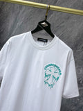 Chh Chrome Hearts T Shirts Summer Sanskrit Patch Embroidery Casual Sports Short Sleeve T-Shirt