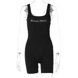 Women Jumpsuit Summer Slim Shoulder Strap Jumpsuit