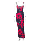 Women Dresses U-Neck Sling Slim Fit Sexy Dress