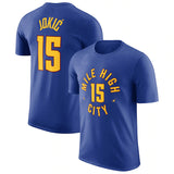 NBA T-Shirts NBA Basketball T-Shirt Nuggets Jokic Jersey Short Sleeve Men's Outdoor