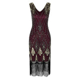 Flappers 1920S Dress Evening Gown Party Dress Tassel Retro Sequins Dress