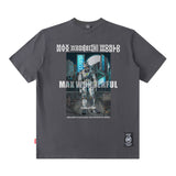 Men T Shirt Hip Hop Oversize Half Sleeve T-shirt Men and Women
