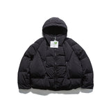 Unisex Winter Cotton Coat Cap down Jacket Vintage Bread down Jacket