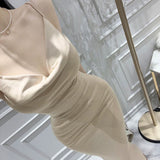 Women Dresses Suspender Dress Slit Sheath Skirt Vest Dress