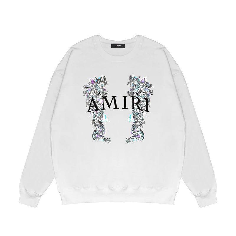 Amiri Long Sleeve Shirt Crew Sweatshirts Crew Neck Sweater