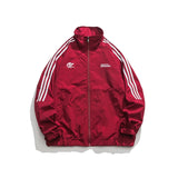 Unisex Jacket Vintage Cardigan Stand Collar Sports Jacket
