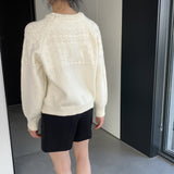 Women Winter Knitted Sweater Crew Neck Thick Sweater Autumn and Winter Leisure Loose-Fitting Long Sleeve Sweater X3058