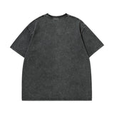 Men T Shirt Summer Retro round Neck Short Sleeves T-shirt Oversize