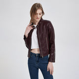 Women Leather Jacket Pu Women's Leather Top Women's Leather Jacket