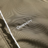Unisex Winter Cotton Coat Pocket Decorative Hooded Cotton-Padded Coat Vintage Loose and Warm Cotton-Padded Coat