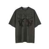 Women T-shirt Vintage Top Loose Y2kt T-shirt Women's Short Sleeve