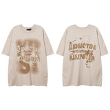 Men T Shirt Hip Hop Graffiti Printing Short Sleeve T-shirt