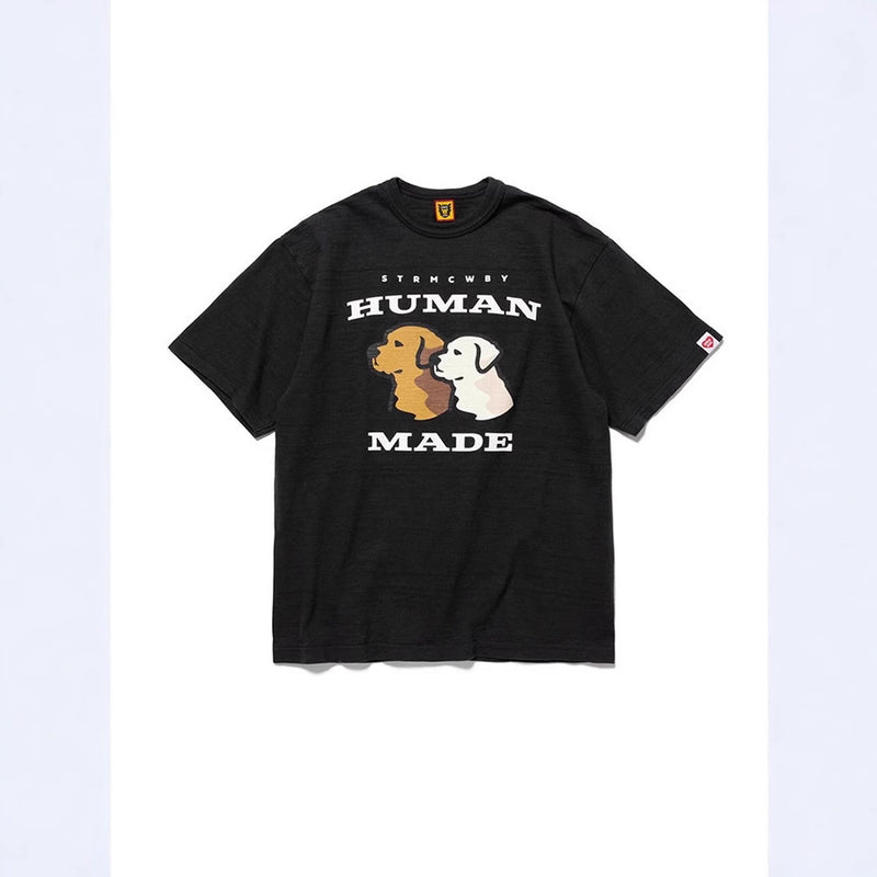 Men T-shirts Human made Labrador Short Sleeve T-Shirt Loose
