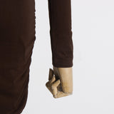 Women Dresses Spring Hollow-out Slim-Fit Long-Sleeved Dress Skirt (Qymy0409)